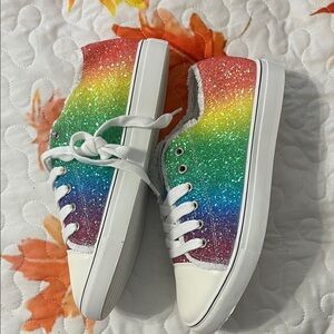 Rainbow Glitter Sneakers